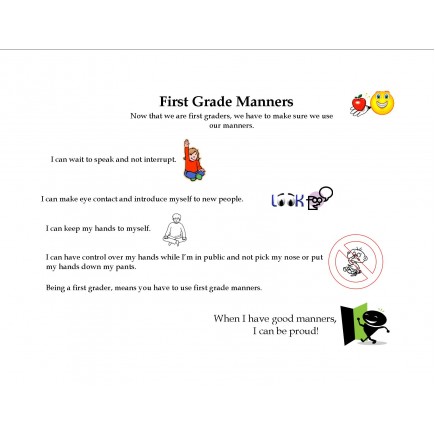 Social Tale First Grade Manners